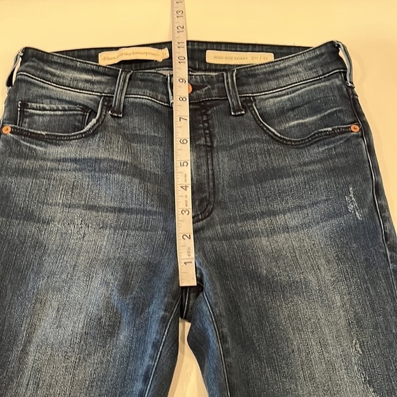 Pilcro and the Letterpress Anthropologie High Rise Skinny Size 27 - Picture 6 of 16